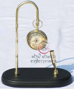 Decorative Collectible <b>Gift</b> Designer Desktop Vintage Pen Holder Clock Nautical Table Decor Clock - Product Image 3