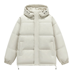 Alta calidad al por mayor logotipo personalizado prendas de vestir exteriores chaquetas de lona de invierno con aislamiento burbuja Puffer con capucha Abrigo acolchado para hombres y mujeres - Product Image 2