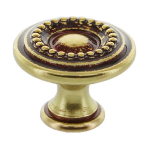 Blister Pomolo Anticata Art. 24404 Mm.25 en color Ottone con acabado en patinado - Product Image 1
