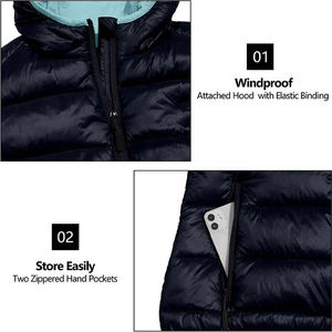 Gilet matelassé en toile décontracté d'hiver pour hommes, couleur unie, respirant, épais, fermeture éclair, vêtements d'extérieur, gilets matelassés pour hommes - Product Image 5