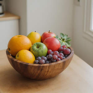 Bols de service en bois écologiques parfaits pour servir des salades fraîches, des collations et des fruits dans un style rustique naturel - Product Image 3