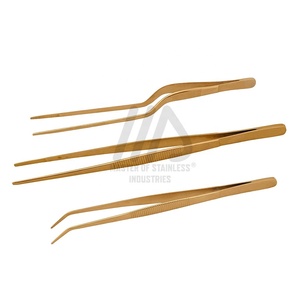 OEM Stainless Steel Kitchen Utensils Chef Tweezers and <b>Ice</b> Tongs Barbecue Picker and Fish Bone Tweezers for Cookware - Product Image 2