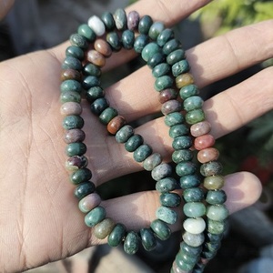 Collar de Cuentas de Ágata Verde de 8 mm, Cuentas Redondas de Piedras Preciosas, Joyería de Ágata Verde Natural, Collar de Cristal Curativo, Regalo para Ella - Product Image 1