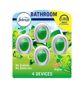 Febreze Rafraîchisseur d'air de salle de bain, anti-odeur, alternative à brancher, désodorisants pour la maison, la salle de bain et la cuisine - Product Image 1