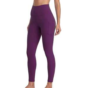 กางเกงเลกกิ้งเอวสูงสำหรับผู้หญิงกางเกงเล่นฟิตเนสฟิตเนสเอวสูงพิมพ์ลายโลโก้ออกแบบได้ตามที่ต้องการ - Product Image 3