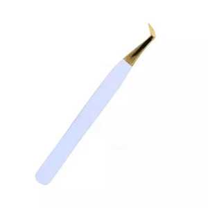 Pinzas para Extensión de Pestañas de Acero Inoxidable, Duraderas, Precisas, con Puntas Curvas y Rectas, Herramientas para Extensión de Pestañas y Cejas - Product Image 3