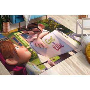 Tapis Carl et Ellie : Design coloré inspiré du film Up, décoration moderne pour la maison, tapis en chenille - Product Image 2