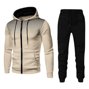 Meilleures ventes Survêtements ajustés pour hommes Ensembles grande taille respirants imprimés de logo personnalisé pour l'hiver Style uni et ample - Product Image 5