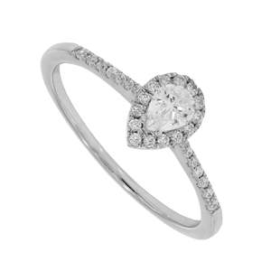 Alliance de mariage demi-éternité en diamant émeraude pour femme - Product Image 4