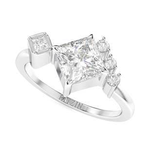 ชุดเดรส2.00CT สำหรับผู้หญิงชุดเจ้าหญิงตัดเพชร - Product Image 6