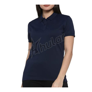 เสื้อโปโลผู้หญิงแบบลำลองมีกระดุมระบายอากาศได้ดีเนื้อผ้าถักทออัดแน่น - Product Image 1