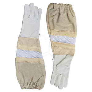 Vêtements de protection Nouveauté Gants d'apiculture Cuir/Coton/Maille Durable Antidérapant Marque privée en stock pour unisexe - Product Image 3