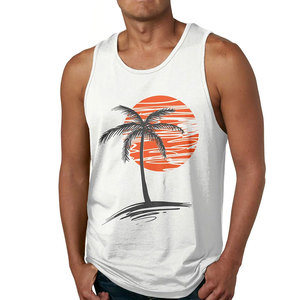 เสื้อกล้ามผู้ชายระบายอากาศได้ดีเสื้อกล้ามออกกำลังกายแขนกุดสีพื้น - Product Image 1