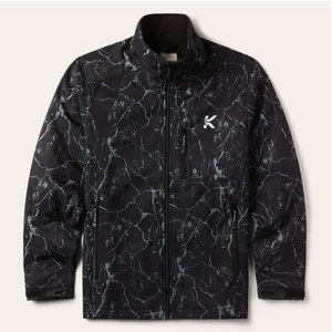 Veste softshell d'hiver respirante et écologique de haute qualité pour hommes KANEKA SPORTS, col montant en nylon personnalisé, logo avant, séchage rapide - Product Image 1