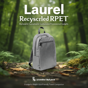 Zaino Laurel in RPET Riciclato, Gadget Promozionale Sostenibile, Compagno di Viaggio Ecologico - Product Image 3