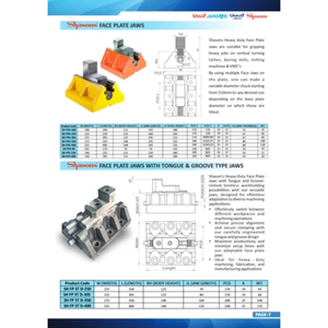 Mâchoires de plaque frontale réversibles robustes pour usage industriel, en acier haute résistance pour le travail des métaux - Product Image 5