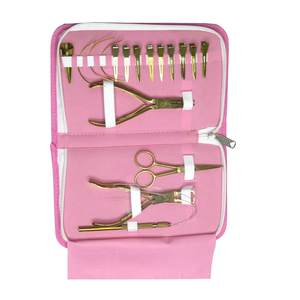 Kit de herramientas de extensión de cabello de salón de belleza para alicates, tijeras, herramientas de bucle para extracción de extensiones de cabello, herramienta de abridor de cuentas de enlace de anillo Micro - Product Image 3