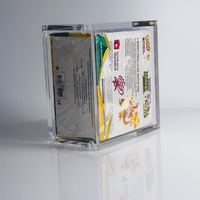 Boîte de présentation personnalisée Booster ETB en acrylique avec couvercle magnétique et aimants puissants