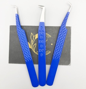 แหนบปลายสั้นทำจากสเตนเลสเป็นมิตรกับสิ่งแวดล้อมอุปกรณ์ทดสอบขนตาแบบมือ - Product Image 4