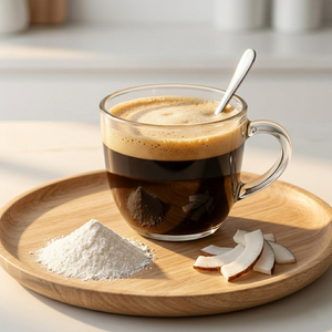 ผงน้ำมัน MCT <span class=keywords><strong>คี</strong></span><span class=keywords><strong>โต</strong></span> ซี8 ซี10 โคโคนัท ทริกเลอไซเตรดโซ่กลาง ไม่ใช่น้ำนม ปราศจากน้ำตาล ใช้แทนครีมกาแฟ หรือสำหรับโภชนาการสำหรับนักกีฬา - Product Image 1