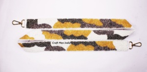 Bolso de mano personalizable de 2 pulgadas con cuentas y estampado de animales ajustable, correa para el hombro con cuentas, hebilla de Metal personalizada - Product Image 6