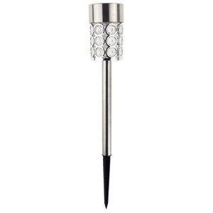 Solar-powered <b>lamp</b>, glamour <b>silver</b> crystals, garden <b>lamp</b>, post office - Product Image 2