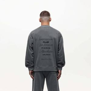 Sudadera gris lavada de alta calidad para hombres y mujeres Diseño cómodo y elegante para ropa informal - Product Image 3