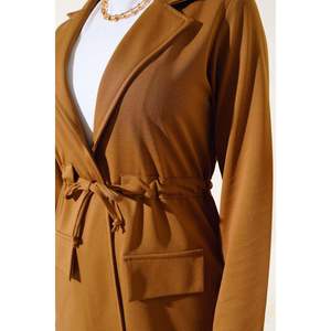 Cintura Túnel Chaqueta 2 Piezas Set Tan - Product Image 4