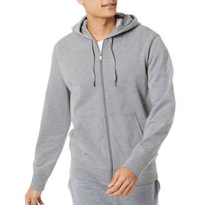 Sweat-shirts en coton à fermeture éclair avec logo personnalisé, molleton épais pour hommes, grandes tailles, coupe oversize, hiver, prix abordable - Product Image 3