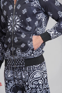 ชุดวอร์มแฟชั่นผู้ชายพิมพ์ลายด้วยซิปขนาดพิเศษดีไซน์ตามสั่ง - Product Image 6