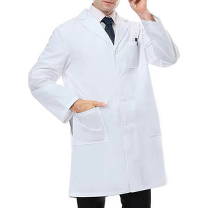 เสื้อโค้ทยูนิฟอร์มสำหรับโรงพยาบาลแขนยาวเสื้อโค้ทสีขาวสำหรับคลินิกแพทย์แพทย์ทันตกรรม - Product Image 2
