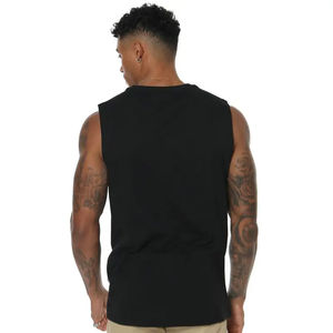 Camiseta sin mangas para hombre, camiseta sin mangas para gimnasio, entrenamiento, músculo, Fitness, informal, correr, deportes, transpirable, Algodón ligero, secado rápido - Product Image 5