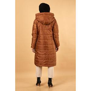 Chaqueta Acolchada con Capucha, Casual, de Manga Larga, Estilo Gabardina - Product Image 5