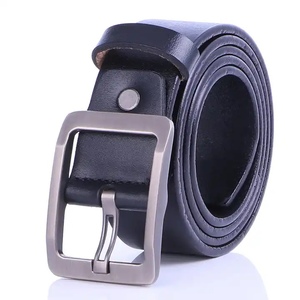 Usine en gros 100% pur cuir exécutif hommes ceinture personnalisée hommes boucle ardillon en cuir véritable ceinture approvisionnement décontracté ceinture en peau de vache - Product Image 1