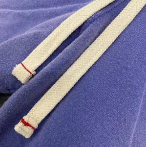Pantalones cortos desgastados rasgados con lavado ácido con cordón hechos a medida, ropa de calle, pantalones cortos de sudor Vintage de algodón de rizo francés - Product Image 5