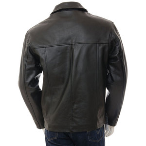 Veste en cuir synthétique élégante et décontractée de haute qualité, design personnalisé, coupe ajustée, respirante et imperméable pour l'extérieur, pour hommes. - Product Image 2