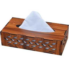 Elegante Caja de Madera Hecha a Mano para Guardar Pañuelos, Organizador Portátil para el Hogar, Restaurantes, Hoteles u Oficina, un Adorno Elegante y Ecológico - Product Image 5