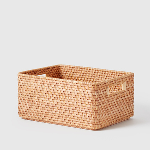 Bulk Quantity Bin <b>Baskets</b> Ready to Ship Low Shipping Cost Rattan <b>Hamper</b> <b>Basket</b> Gift <b>Wicker</b> Organizer Bins - Product Image 3