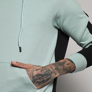 OEM Ensemble pull à capuche à manches longues pour hommes 50% coton 50% polyester Sweat-shirts à capuche imprimés d'hiver de grande taille avec échantillon gratuit - Product Image 6