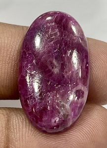 Pierre précieuse en rubis naturel, pierre précieuse en vrac, cabochon disponible en toutes formes et tailles, 20-30 mm, pour la fabrication de bijoux et l'artisanat - Product Image 4