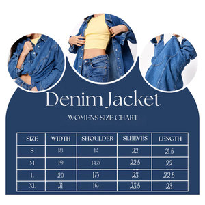 Veste en jean coupe décontractée pour femme, coupe ample pour des tenues confortables de tous les jours - Product Image 6