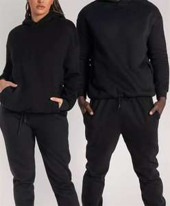 Ensemble Survêtement Unisexe Couleur Contrastée Logo Personnalisé Ensemble de Survêtement Polaire stech Sweat à Capuche de Luxe Ensemble de Survêtement en Coton pour Hommes - Product Image 4