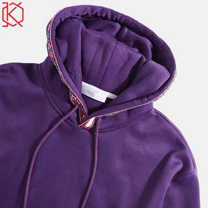 Jersey deportivo de gran tamaño a la moda para hombre, sudadera con capucha, Top de invierno informal con logotipo personalizado con estampado personalizado, patrón sólido - Product Image 3