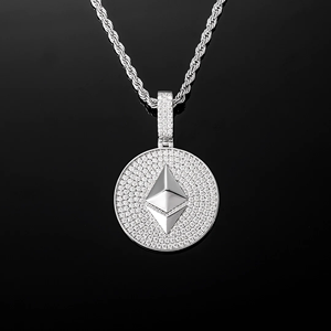 Pendentif Hip Hop personnalisé en alliage plaqué or avec diamants sertis - Product Image 2