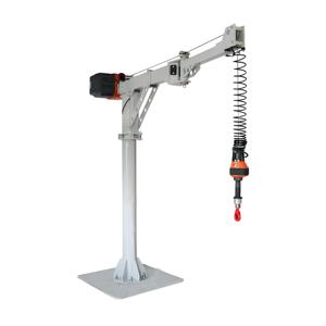 Grue d'Atelier Pliante et Pivotante pour Espaces Restreints avec Palan Équilibreur 500 kg - Product Image 1