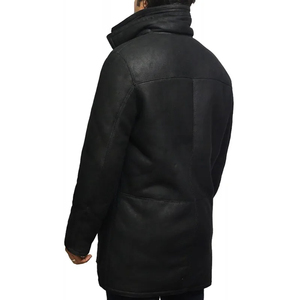 사용자 정의 남자의 진짜 shearling 양가죽 코트 100% 가죽 긴 재킷 디자인 최고의 하이 퀄리티 양 모피 지금 구매! - Product Image 6