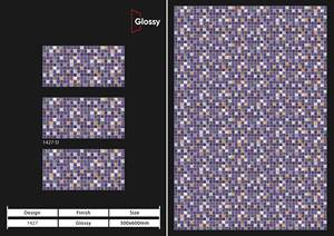 Fabricante directo India Alto brillo 300x600 Azulejos de pared digitales esmaltados de cerámica Alta calidad Nuevo diseño moderno Villas Sólido - Product Image 4