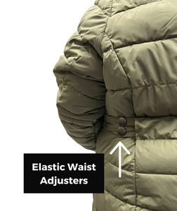 New Arrival Women's Windbreaker Coats Long Length Puffy Style Hot Sell Custom Design Winter Outwear <b>Jackets</b> & Coats - Product Image 6