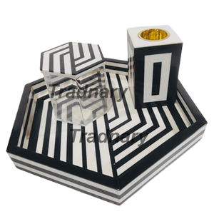 Ramadan Gift Set From Tradnary Pvt Ltd Incense Burner with Arabic <b>Bone</b> Inlay for Indoor Use Perfect Gift for <b>the</b> <b>Season</b> - Product Image 3