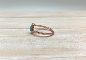 Bague de fiançailles et de mariage en argent sterling 925 plaqué rhodium, style bohème, avec pierre précieuse larimar, pour femmes, cadeau certifié, fête - Product Image 3